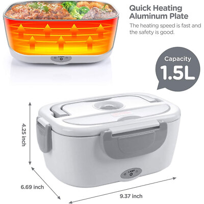 #ad Electric Lunch Box Food Warmer Portable Food Heater for Car amp; Home 12V 24V 110V $35.33