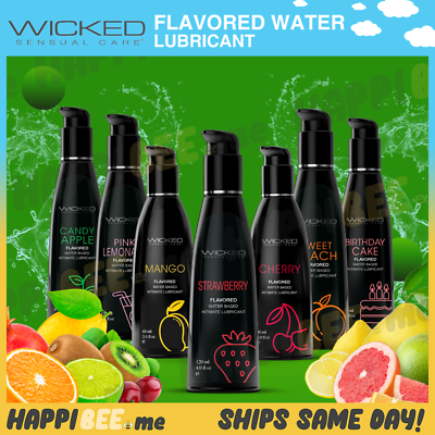 #ad #ad Wicked Aqua Flavored Water Lubricant🍯Couples ORAL SEX EDIBLE H2O Massage Lube $5.84