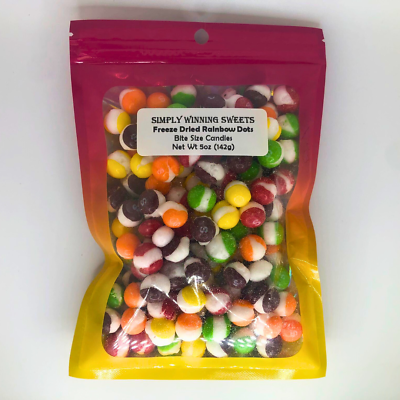 #ad Freeze Dried Candy Rainbow Dots 5oz Candies 5oz Bag $12.99
