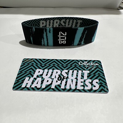#ad NIP ZOX quot;Pursuit Of Happinessquot; Silver Wrist Band Retired Design Reg Med #0694 $85.00