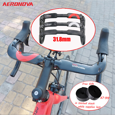 Carbon Drop Road Bike Handlebar AERONOVA 31.8 Internal Racing Bicycle Handle Bar $37.99