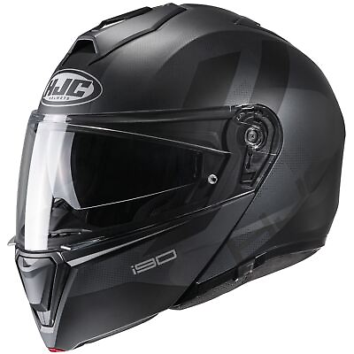 #ad HJC I90 Syrex Helmet Black Silver MC5SF Small 0843 1335 04 $131.42