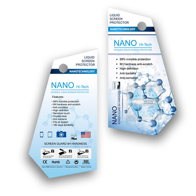 Indigi® Nano Liquid Glass Guard Easy Install Works w all Curved Screens $9.98