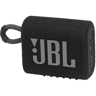 #ad JBL JBLGO3BLKAM Z Go 3 Portable Bluetooth Speaker Black Certified Refurbished $28.19