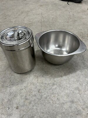 #ad Polar Stainless Steel Salad Bar Buffet Storage Container Bowl Lot $35.00