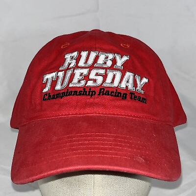 #ad #ad Ruby Tuesday Hat Alex Job Racing Red Adjustable Autographed $16.14