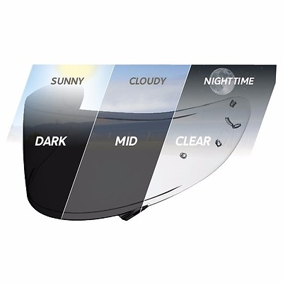 #ad SHOEI X 15 RF 1400 CWR F2 Transitions Photochromic Pinlock Shield $209.99