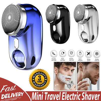 #ad #ad Mini Shave Portable Electric Razor for Men USB Rechargeable Shaver Home Travel $7.99