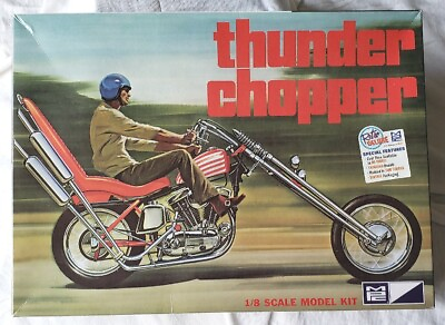 MPC Thunder Chopper Motorcycle Model Kit #835 12 Big 1 8 Scale New Open Box $75.05