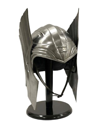 #ad Thor Helmet Ragnarok Movie Steel Helmet with Liner amp; Chin Strap Halloween gift $118.75
