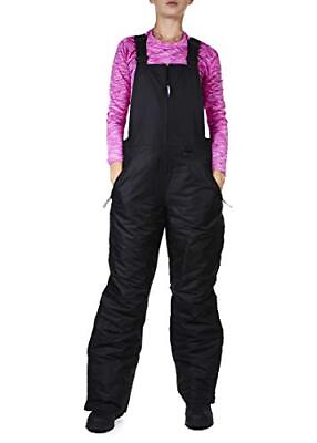 Arctic Quest Womens Insulated Water Resistant Ski Snow Bib Pants Black $25.34