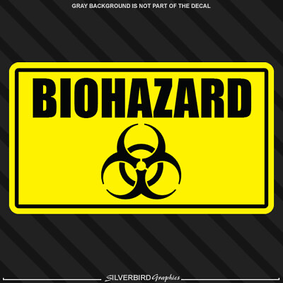 Biohazard Sticker Toxic Chemical Vinyl Decal Car Window Safety Caution Warning $47.02