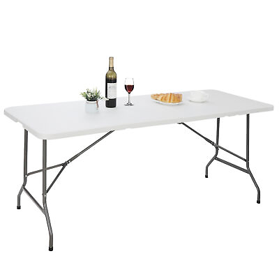 6FT Portable Folding Table Indoor Outdoor Picnic Camping Dining Party $59.58