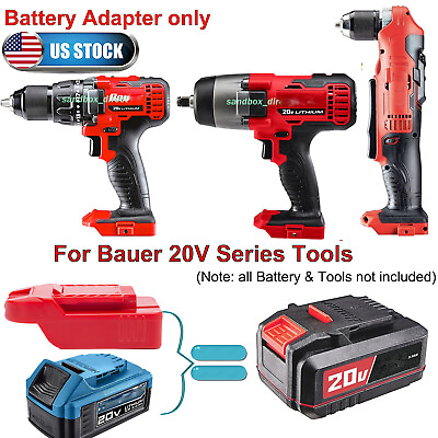 #ad For Hercules 20V Li ion Battery to for Bauer Tools Adapter Converter 20V Adapter $17.19