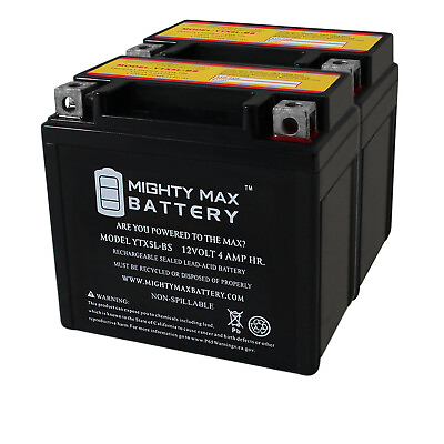 #ad Mighty Max YTX5L BS Replaces ATV Battery ARCTIC CAT DVX90 90CC 06 #x27;09 2 Pack $39.99