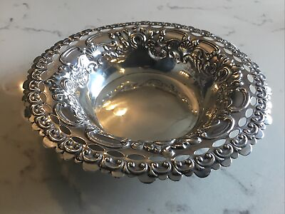 #ad A BEAUTIFUL ANTIQUE HALLMARKED SOLID SILVER DISH CHESTER 1895. GBP 125.00