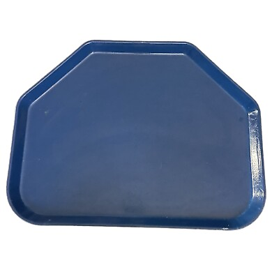 Vtg Cambro Camtray Cafeteria Buffet Fast Food Serving Tray Lunch Blue 18quot;x14quot; $12.74