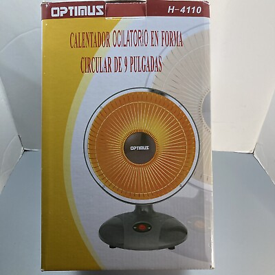 Optimus H 4110 Portable 9 Inch Adjustable Indoor Electric Dish Space Heater $49.00
