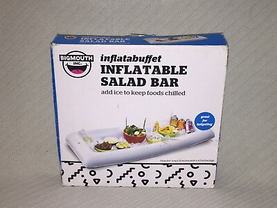 Big Mouth Inc. White Inflatable Salad Buffet Bar Ice Party Food Picnic Cooler $15.30