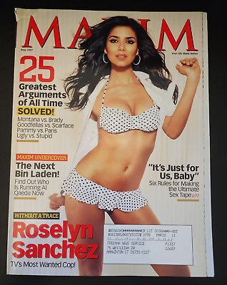 #ad Maxim Magazine #113 May 2007 Roselyn Sanchez B4:1866 $7.16