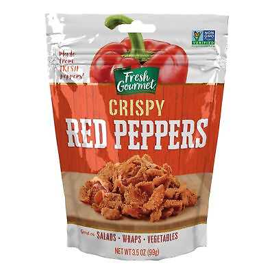 #ad Fresh Gourmet Crispy Red Peppers Low Carb Crunchy Snack and Salad Topper 3. $23.42