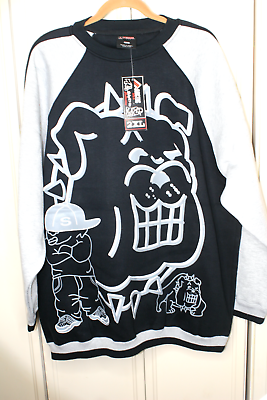 #ad ASG Y2k Skater Artic Shortee 2xl Heavy Weight Long Sleeve Bulldog 2xl Urban Wear $129.75