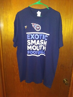 NEW TENNESSEE TITANS NFL EXOTIC SMASH MOUTH FOOTBALL T SHIRT Mens XL  $13.99