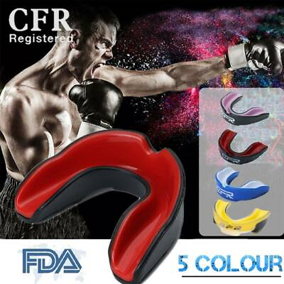 #ad #ad CFR Adults Boxing Mouth Guard MMA Sports Teeth Protector Mouthpiece With Case $9.39