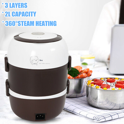 Electric Lunch Box Food Warmer Box Heater Container Portable Heating Storage USA $36.00