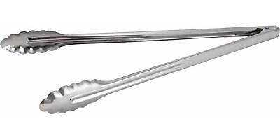 #ad Winco Coiled Spring Medium Weight Stainless Steel Utility Tong 16 Inch $14.79