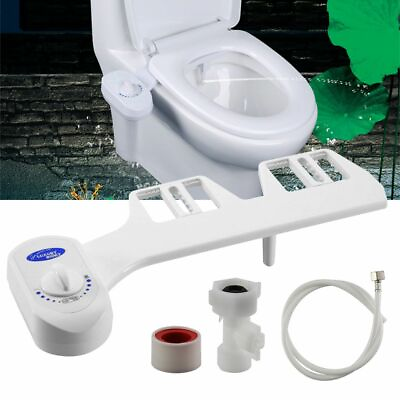 Bidet Fresh Water Spray Kit Non Electric Toilet Seat Attachment with Dual Nozzle $27.79