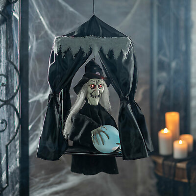 #ad Hanging Animated Witch in a Box Halloween Decoration Halloween Home Decor $25.92