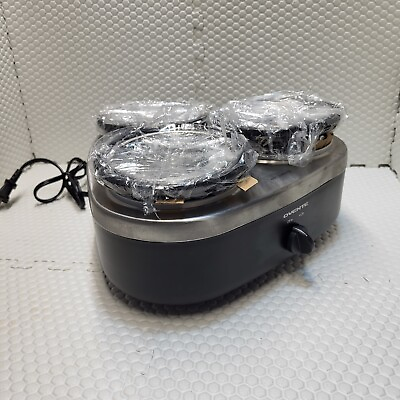 Ovente Electric Food Buffet Server Warmer 3 Portable Stainless Steel FW305 $44.99