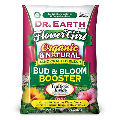 Dr. Earth Flower Girl Premium Bud amp;Bloom Boo Plant Food 3 9 4 Fertilizer 12 lb $25.00