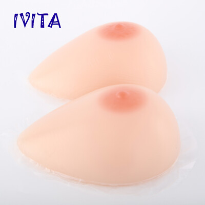 #ad A FF Cup Teardrop Self adhesive Silicone Breast Forms Fake Boobs Bra Enhancers $20.79