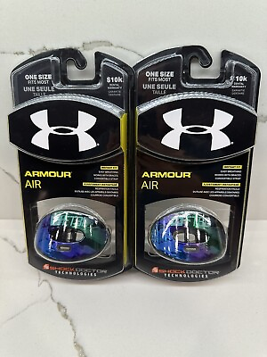 #ad New Under Armour Air Shock Doctor Technologies One Size Mouth Piece 2 Pack Lot $35.00