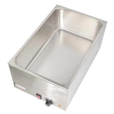 #ad 20quot; x 12quot; Countertop Electric Food Warmer Bain Marie Stainless Steel Buffet $159.89