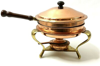 Bongusto Copper Chafing Dish Warming Pan Netstal Copper Burner $88.87
