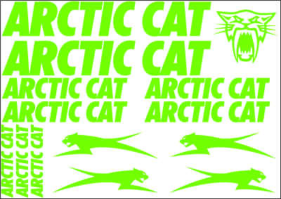 #ad Arctic Cat decals stickers set for snowmobile helmet fender panel vinyl graphics $18.89
