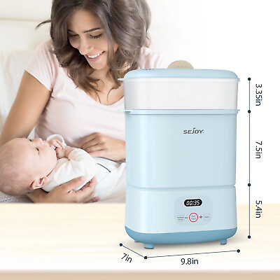 Baby Bottle Sterilizer Dryer Warmer Milk Heating Food Electric Steam Sterilizer $43.99