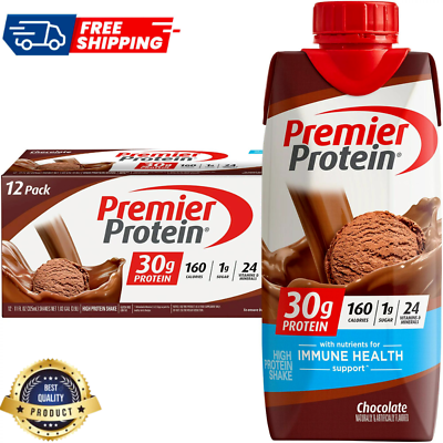 #ad #ad Premier Protein Shake Chocolate 30g Protein 11 fl oz 12 Ct $25.99