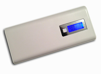 8000mAh Compact Portable Power Bank Battery Charger with Digital LCD Display WHT $9.99