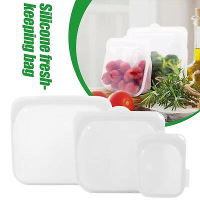 #ad silicone fresh keeping bag refrigerator sealing bag food bag packaging uk B5E2 $9.77