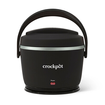 Crockpot Electric Lunch Box Portable Food Warmer 20 Ounce Black Licorice $39.19