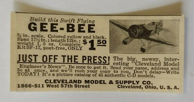 1932 Cleveland Model amp; Supply Co. Advertisement Cleveland Ohio $11.00