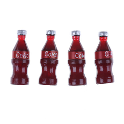 4PCS 1 12 DollHouse Miniature Coke Bottles Simulation Kitchen Food Furniture TO√ C $0.99