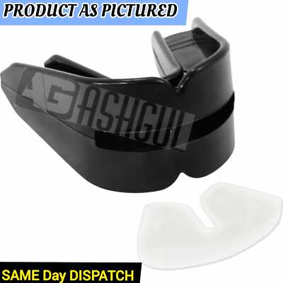 #ad Double Mouth Guard Gum Shield Teeth Protector Boil Bit Football Boxing Rugby $15.99