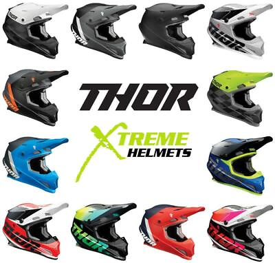 Thor Sector Helmet Moisture Wicking Vented Dirt Bike ATV Off Road ECE DOT XS 4XL $119.95
