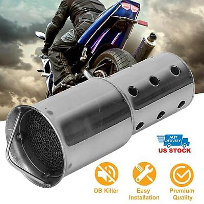 #ad Pipe Silencer Muffler 51MM 2IN Exhaust Pipe Noise Sound Eliminator Motorcycle... $23.77