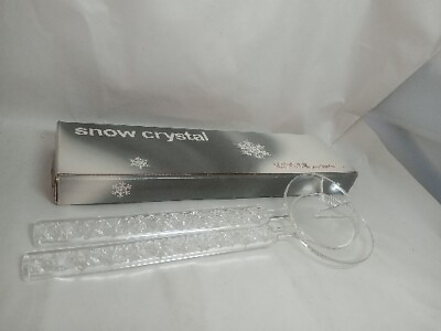 #ad #ad Norse Snow Crystal Salad Spoons A34 $16.99
